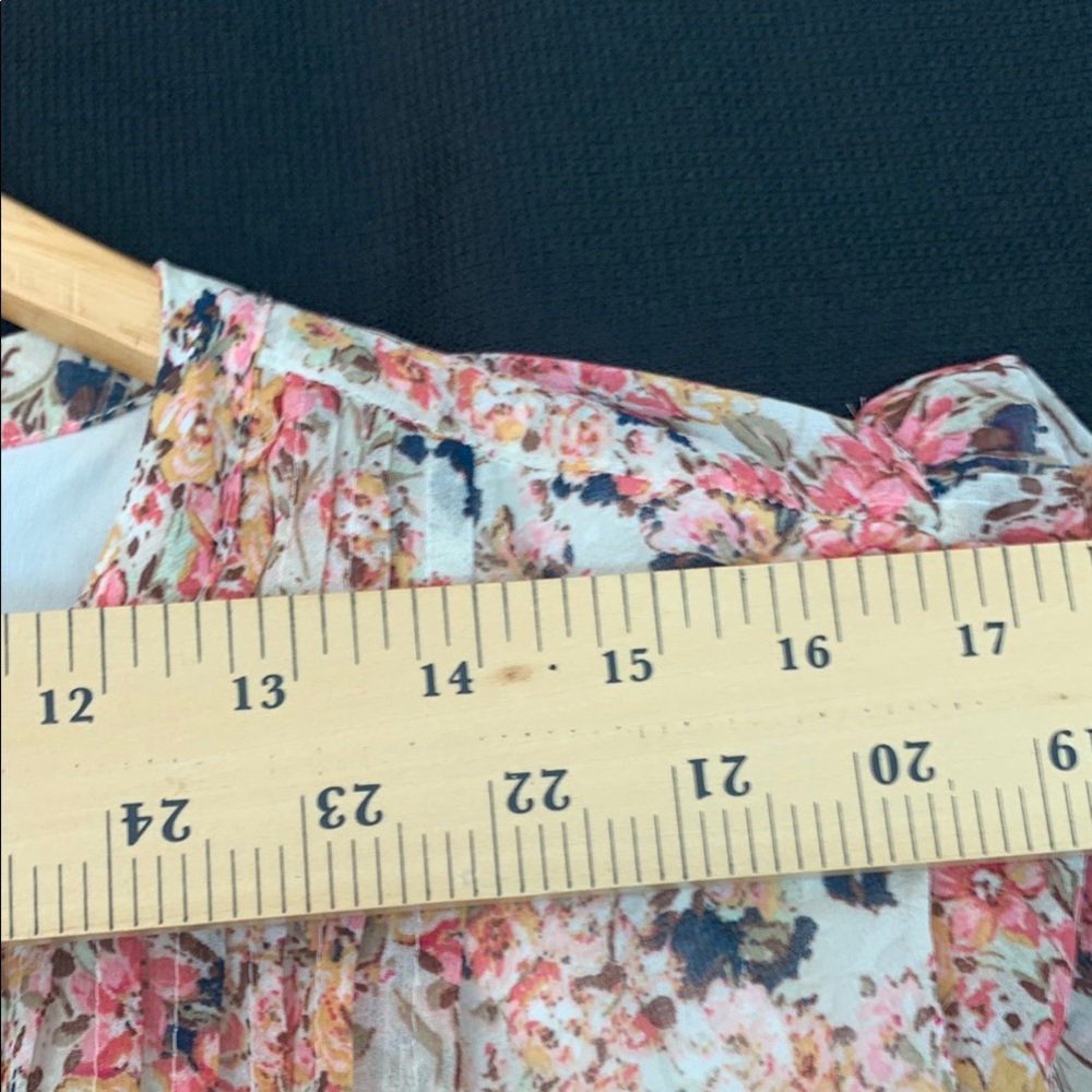 MSK Cream and Pink Casual Midi Sundress - Picture 10 of 11